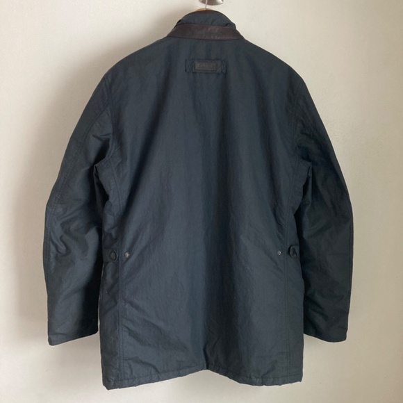 Barbour Dark Blue Raincoat - Picture 5 of 13
